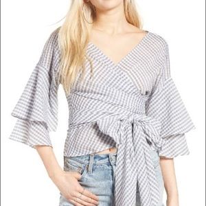 WAYF beckett tiered shirt